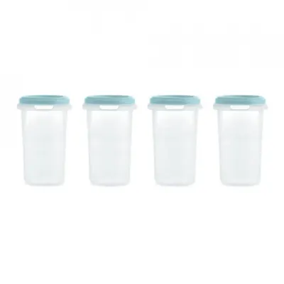 Set 4 recipiente Miniland Terra Ocean 330 ml