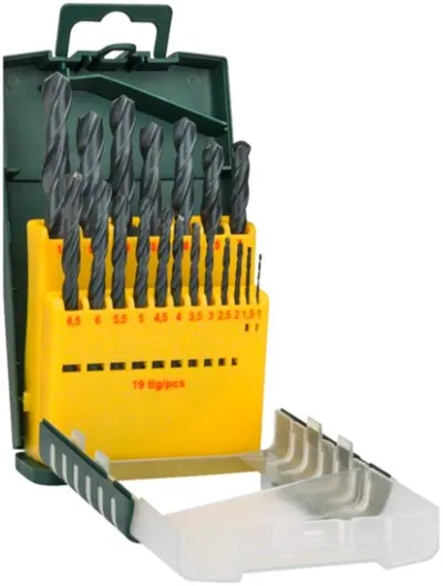 Set de burghie pentru metal Bosch - HSS-R, 19 piese