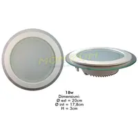 Spot Led COB sticla 18w/2700k (round) *TV 0,25ron