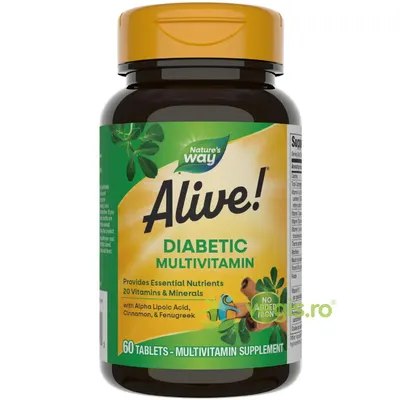 Alive! Diabetic Multivitamin 60tb Secom,