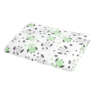 Salteluta impermeabila pentru schimbat scutece Akuku 55x70 cm Grey-Mint Owls