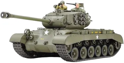 Model de asamblare TAMIYA Militar: Tancuri - M26 Pershing T26E3 (TAM35254)