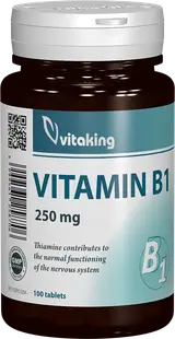 Vitamina B1 Tiamina 250mg, 100 comprimate, Vitaking