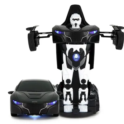 Jucărie metalică Rastar - Robot/Mașină transformabilă, 1:32, Alb