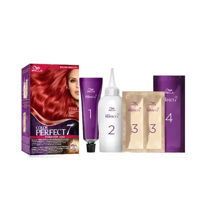 Vopsea de par permanenta Color Perfect 77/44 Rosu Vulcanic, 135ml Engros