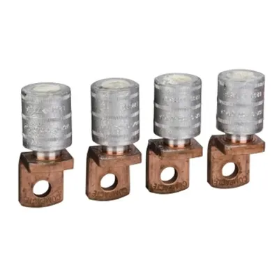 4 Papuci Sertizate, Pentru Cablu Din Aluminiu 300 mm² Si Relee De Faza