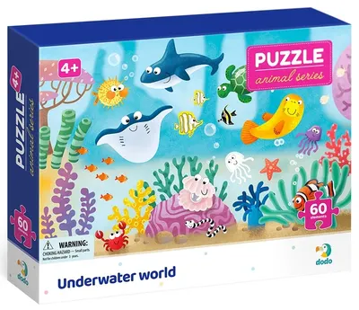Puzzle DoDo din 60 piese - Lumea subacvatică