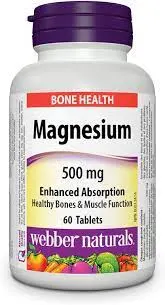Magnesium, 500 mg, 60 tablete, Webber Naturals