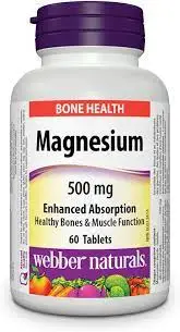 Magnesium, 500 mg, 60 tablete, Webber Naturals