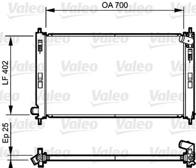 Radiator Motor Potrivit Citroen C-Crosser, C-Crosser Enterprise; Mitsubishi Asx, Lancer Viii, Outlander Ii; Peugeot 4007, 4008 1.6-3.0
