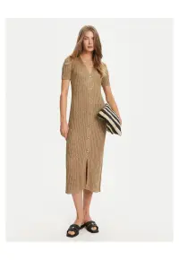 Rochie tricotata bej