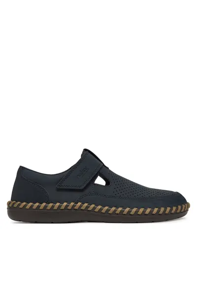 Pantofi barbati - bleumarin - piele naturala - 65875 - Bleumarin