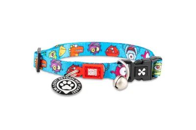Zgarda inteligentă pentru pisici cu încuietoare de siguranță și sistem QR pentru localizare Max & Molly Smart ID, Little Monsters