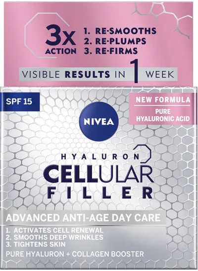 Nivea Cellular Cremă de zi Hyaluron Filler, 50 ml