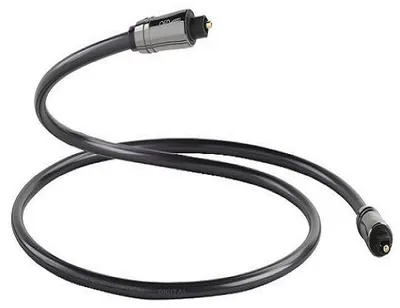 Cablu QED - Graphite optic de performanță, 2x Toslink, 1,5 m, negru
