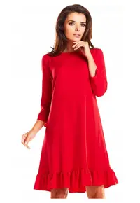 Rochie dama Poliester - M185 - Rosu -