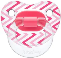 Suzetă Wee Baby Transparent, 0-6 luni, roz