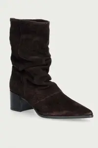 Copenhagen botine cu toc pentru femei din piele întoarsă