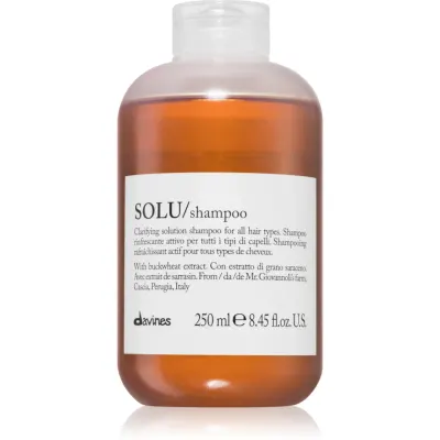 Davines Essential Haircare SOLU Shampoo curatarea profunda a scalpului cu efect revigorant 250 ml