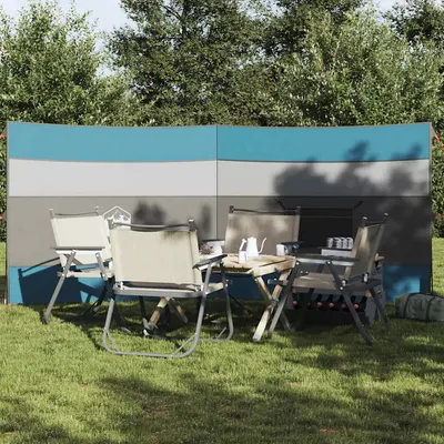 Gossi paravan de camping, albastru, 340x130 cm, impermeabil