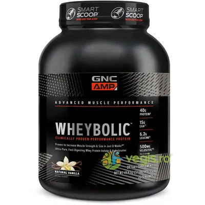 Proteina din Zer cu Aroma Naturala de Vanilie Amp Wheybolic 1412.5g