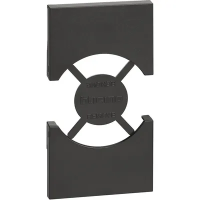 Placa pentru priza standard italian/german Bticino Living Now KG03, negru