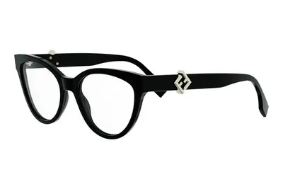 FENDI Diamonds Black Cat Eye Eyeglasses