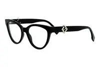 FENDI Diamonds Black Cat Eye Eyeglasses