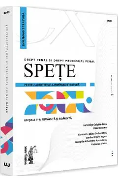 Spete pentru admiterea la INM/magistratura. Drept penal si drept procesual penal 2022 - Luminita Cristiu-Ninu, Carmen-Alina Gohoreanu, Andrei Viorel Iugan, Lucretia Albertina Postelnicu, Valerica Voica