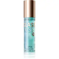Revolution Glass Kiss ulei stralucitor de buze culoare Mermaid Blue 5.5 ml