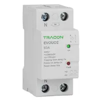 Releu automat de recuplare lacresterea/scaderea tensiunii EVOUO2P63 AC230V,2P,63AU>:265V,U