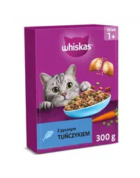 Hrană uscată pisici adulte cu ton WHISKAS 300 g crochete crocante cu interior moale