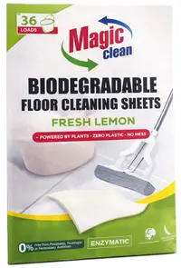Detergent pentru pardoseală sub formă de foi Magic Clean - Fresh Lemon, până la 36 de curățări