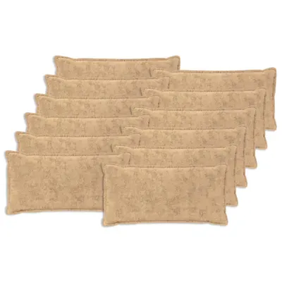 vidaXL Husă pentru pernă 12 buc. HOUTEN Crem 40 x 80 cm