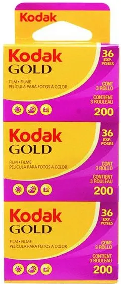 Photo film Kodak - Gold 135, ISO 200, 36exp, 3buc.