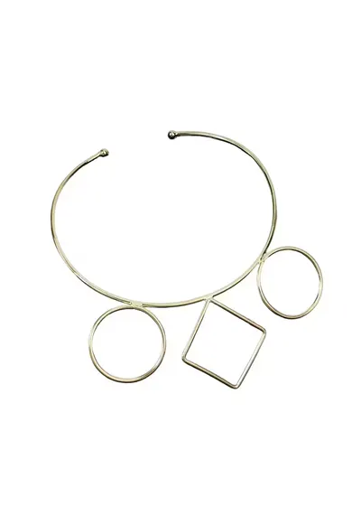 Colier auriu - cu forme geometrice - Casper C14