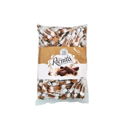 Rulouri de napolitane cu cremă de cafea si trufe Rurrita, 1kg Engros