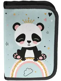 Penar echipat Paso Panda - Rainbow, cu 1 fermoar
