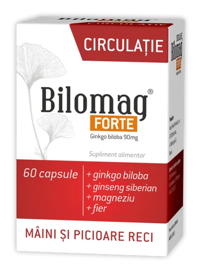 Bilomag Forte Circulatie, 60 capsule, Zdrovit