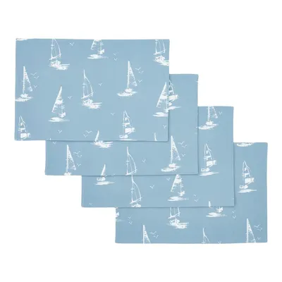 Suporturi pentru farfurii 4 buc. din bumbac 30x46 cm Salcombe Boats – Catherine Lansfield