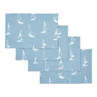 Suporturi pentru farfurii 4 buc. din bumbac 30x46 cm Salcombe Boats – Catherine Lansfield