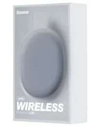 Incarcator Universal Wireless Baseus Jelly, 15W, 2A, Cablu USB-C inclus, Negru