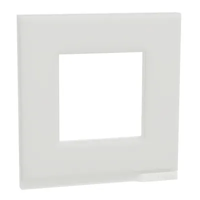 Placa ornament, Unica Pure, un modul, alb
