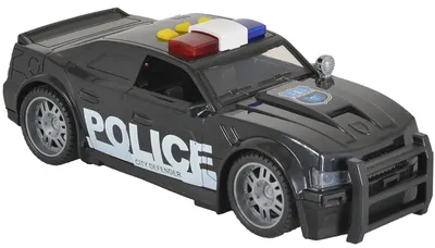 Set joc Jin Jia Toys - Mașină de poliție cu sunet și lumină