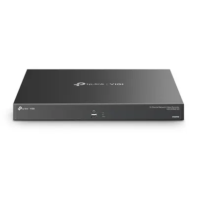 NVR TP-Link VIGI 16 canale 4016H 4K, 4xSATA Interface, max 16TB(neinclus), H.265+ ONVIF, detecție mișcare, linie, intruziune, p