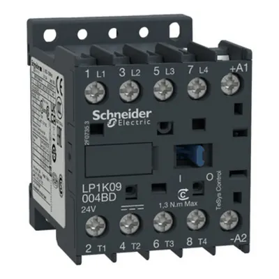 Contactor Tesys Lp1-K - 4 Poli - Ac-1 440 V 20 A - Bobina 24 V C.C.