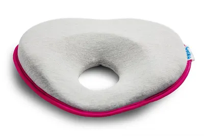 Pernuta ergonomica pentru nou nascuti Sensillo Magenta 22x22 cm ajuta formarea capului,material placut la atingere,potrivita pentru caruciorpatut