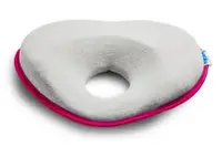 Pernuta ergonomica pentru nou nascuti Sensillo Magenta 22x22 cm ajuta formarea capului,material placut la atingere,potrivita pentru caruciorpatut