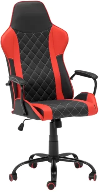 Scaun de gaming Carmen - 6310, negru/roșu