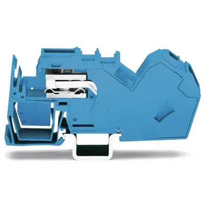 1-conductor N-disconnect terminal block; 35 mm²; with integrated end plate; CAGE CLAMP®; 35,00 mm²; blue